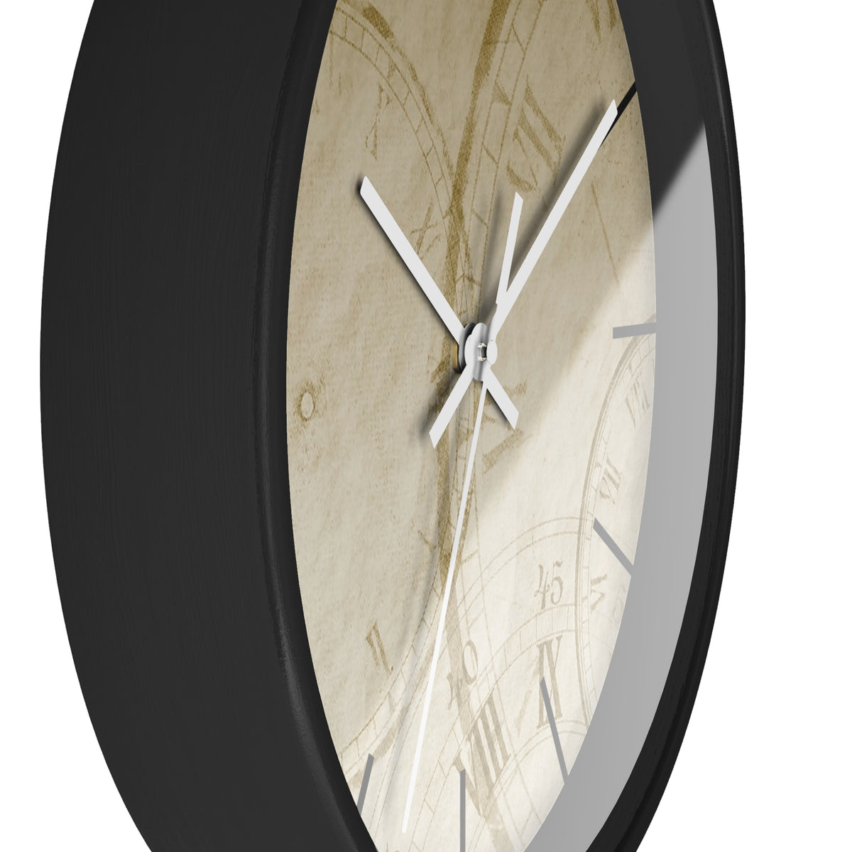 Vintage Timepiece Wall Clock | Antique Roman Numeral Design |
