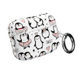 Cute Penguin Lovers AirPods Case | Kawaii Penguin Glossy Earbud Cover |