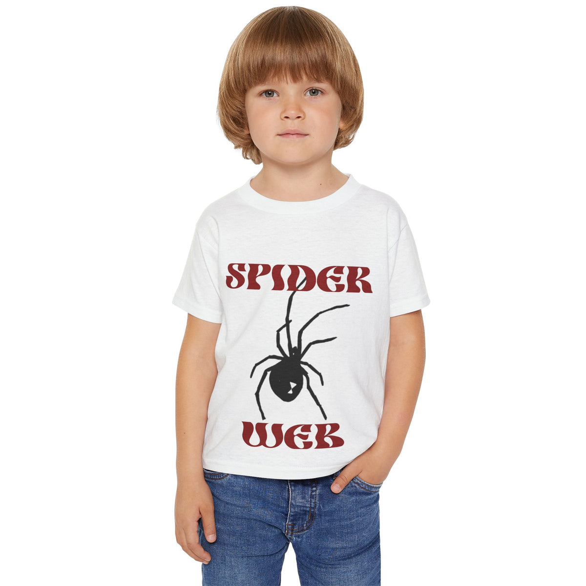 Toddler T‑Shirt | "Spider Web" Black Widow Spider Graphic |