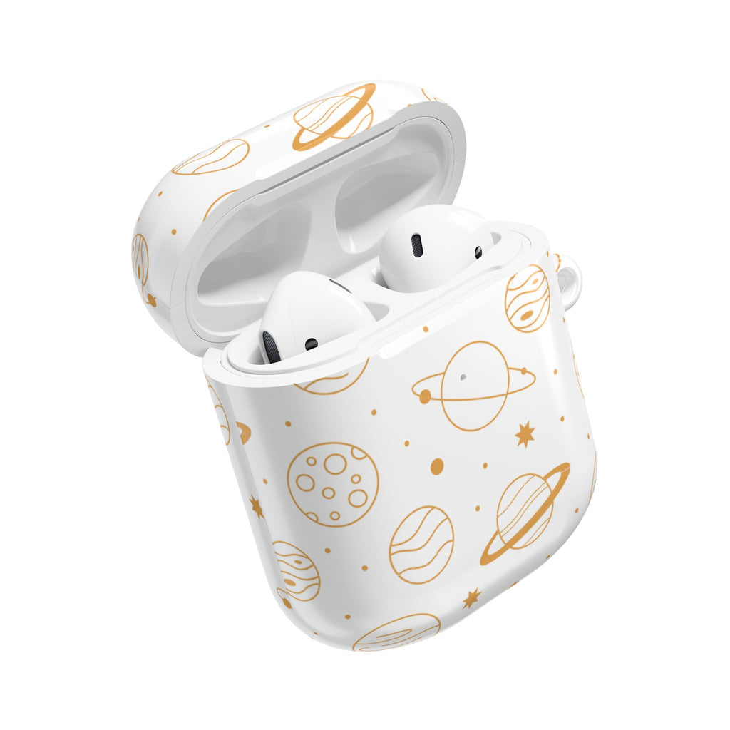 Celestial Planet AirPod Case | Cute Stars & Planets Protective Earbud Cover | Glossy Case |