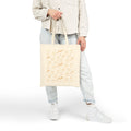 Celestial Planet Canvas Tote Bag | Whimsical Space Graphic Shopper | Heavyweight Cotton Carryall |