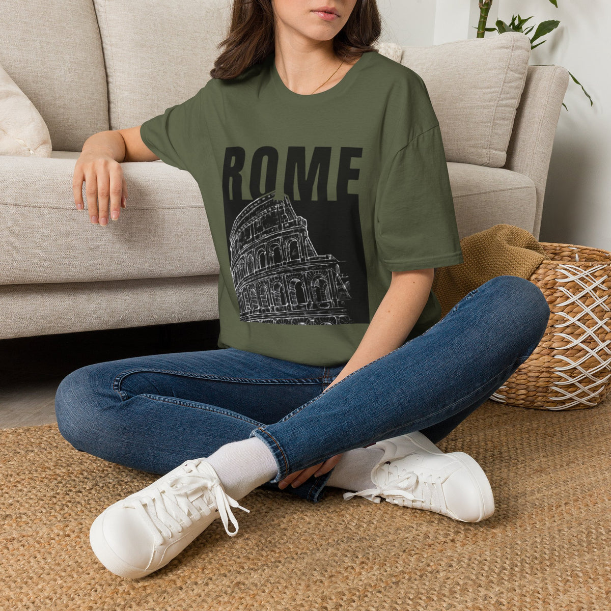 ROME Colosseum T-Shirt | Vintage Rome Travel Graphic Tee | Unisex