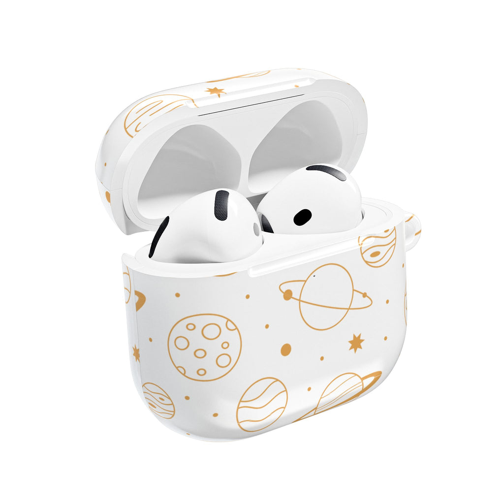 Celestial Planet AirPod Case | Cute Stars & Planets Protective Earbud Cover | Glossy Case |