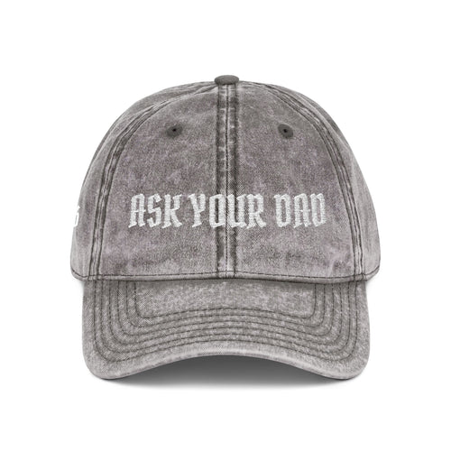 "Ask Your Dad" Embroidered Vintage Mom Hat | Funny Adjustable Baseball Cap |