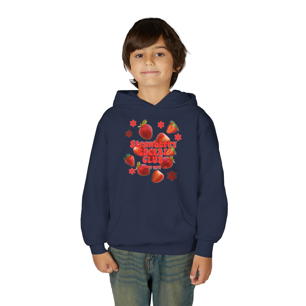 Strawberry Youth Hoodie | Cute Berry Graphic Kids Pullover |