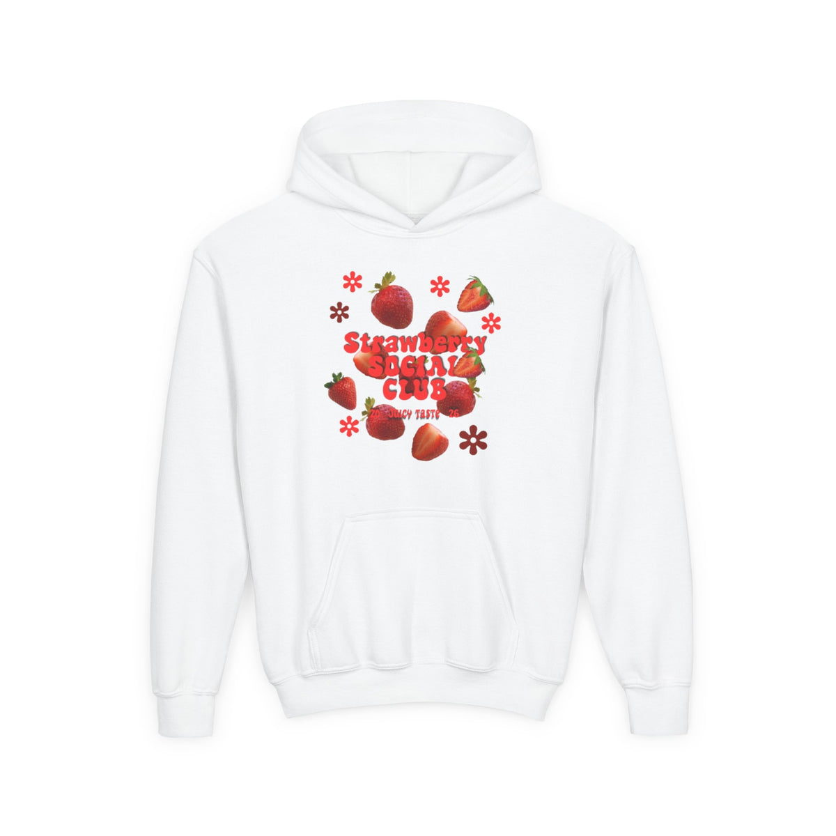 Strawberry Youth Hoodie | Cute Berry Graphic Kids Pullover |
