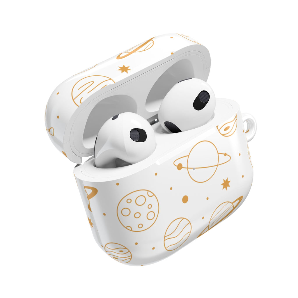 Celestial Planet AirPod Case | Cute Stars & Planets Protective Earbud Cover | Glossy Case |