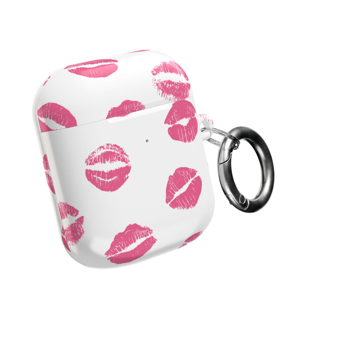 Pink Lipstick Kiss AirPod Case | Cute Glossy Romantic Earbud Cover |