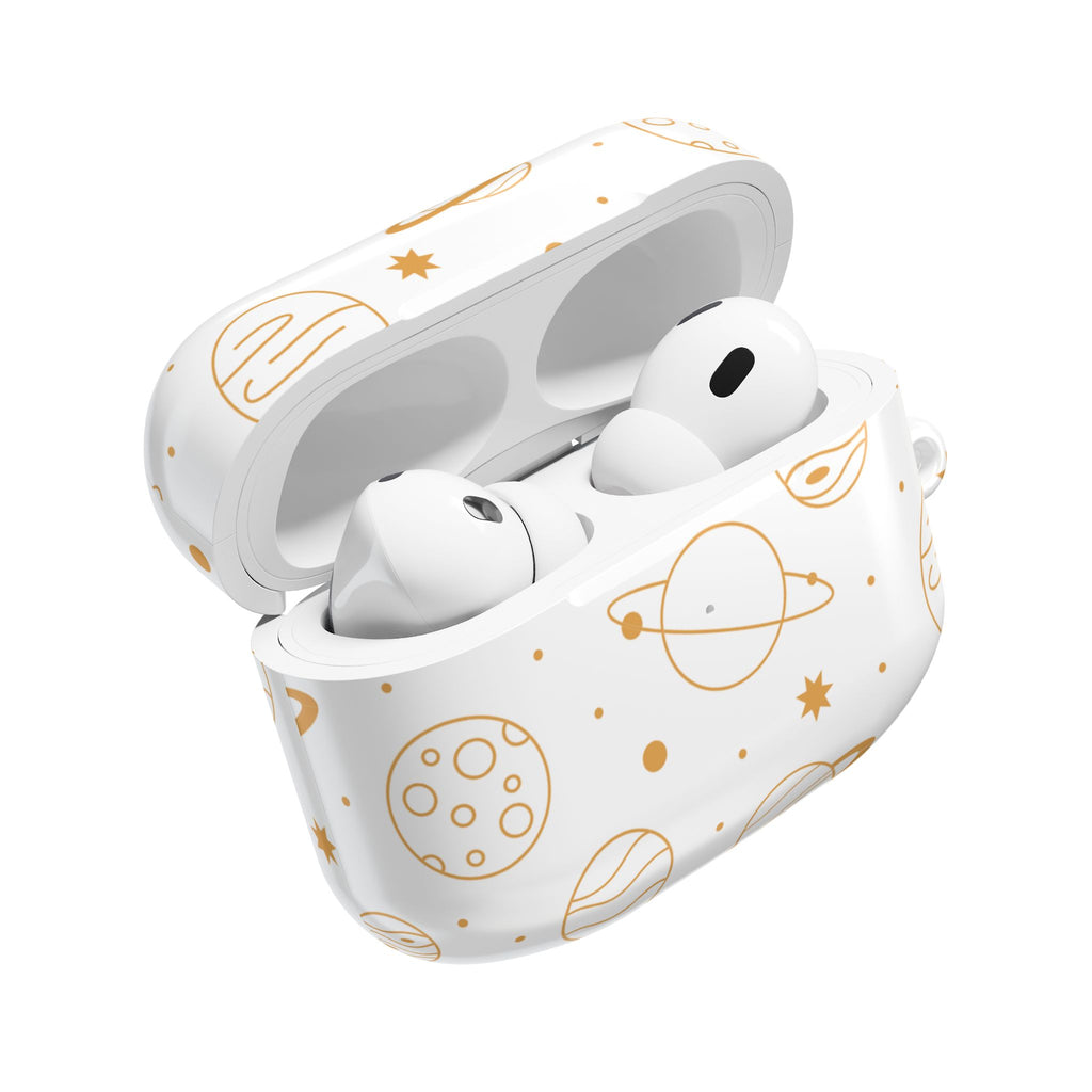 Celestial Planet AirPod Case | Cute Stars & Planets Protective Earbud Cover | Glossy Case |