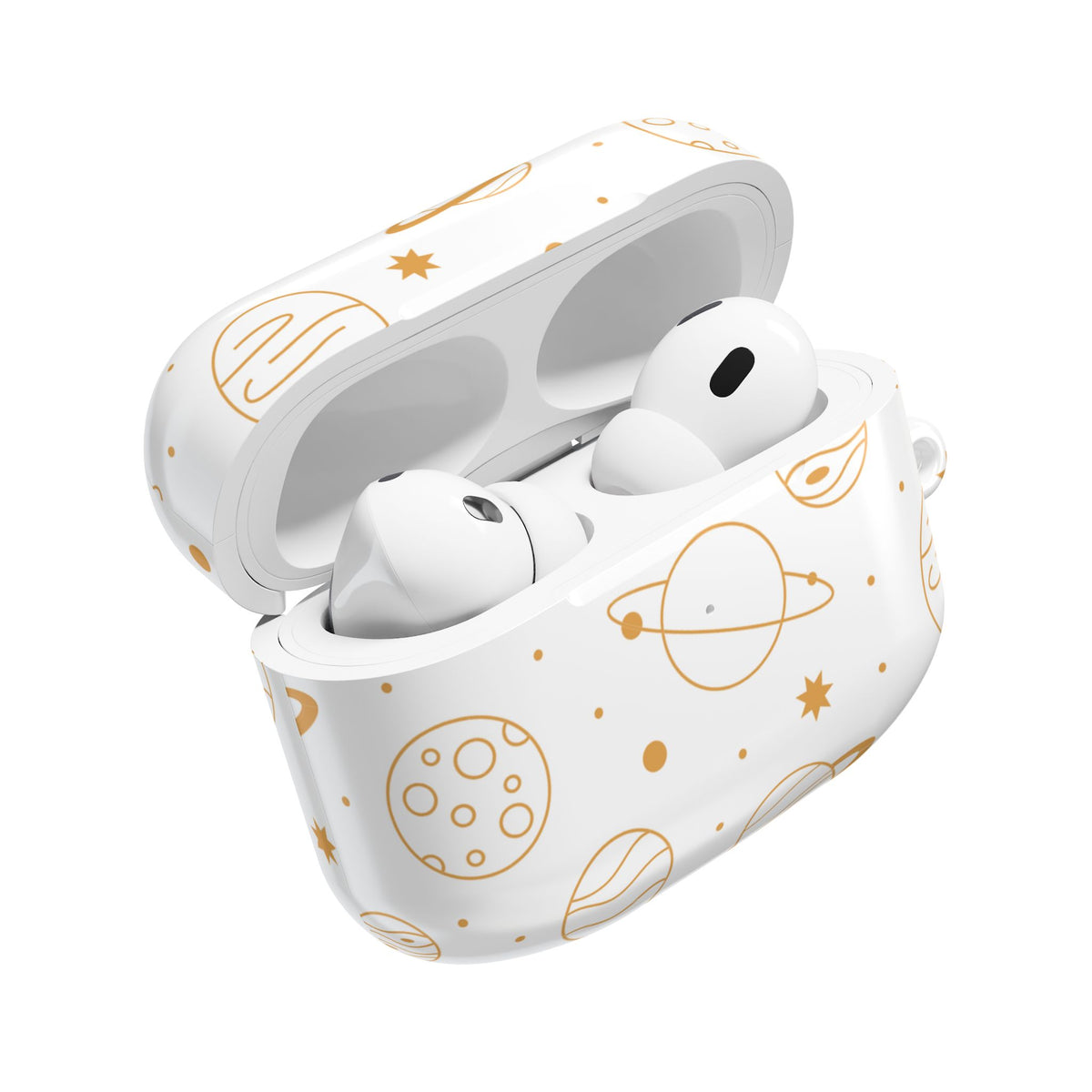 Celestial Planet AirPod Case | Cute Stars & Planets Protective Earbud Cover | Glossy Case |