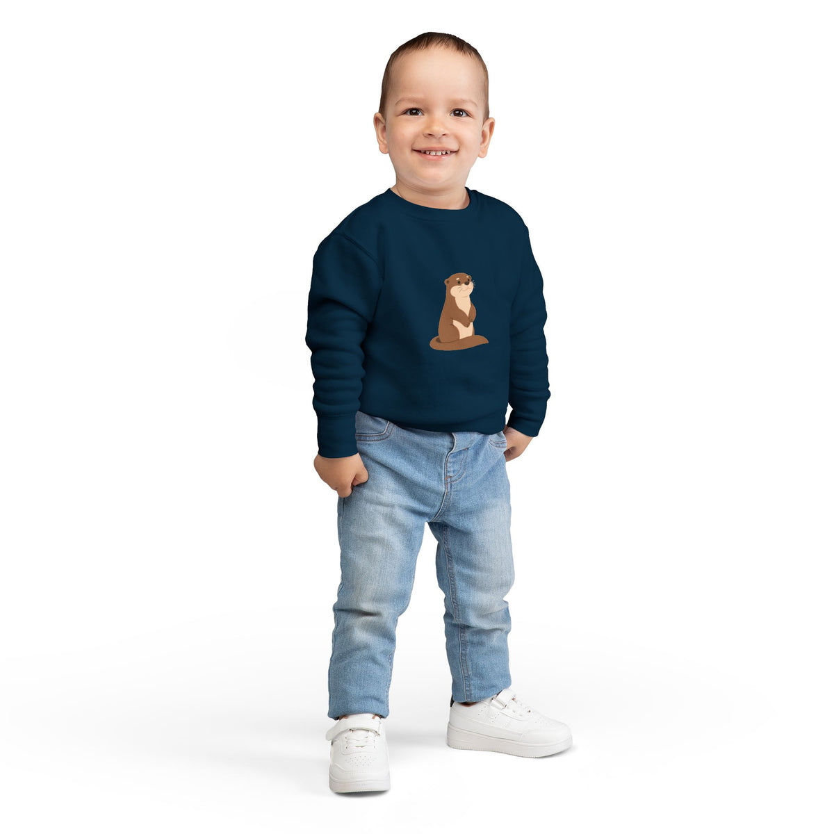 Cute Otter Toddler Sweatshirt | Adorable Woodland Animal Pullover for Kids | Cozy Otter Top |