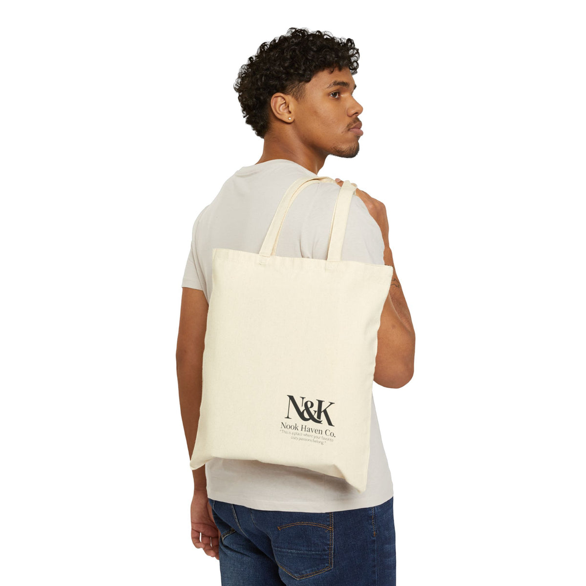 Bookish Goose Canvas Tote Bag | Cute Literary Book Lover Shopper | Heavyweight Cotton Carryall |