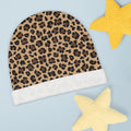 Leopard Print Baby Beanie | Cute Infant Winter Hat | Cozy Animal Print Baby Cap |