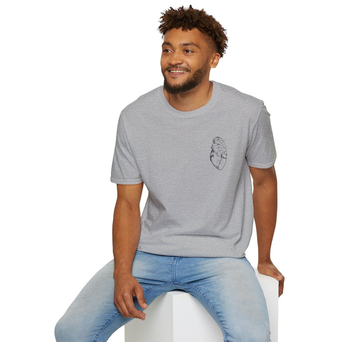 Brain & Heart T-Shirt | Anatomical Men's Graphic Tee |