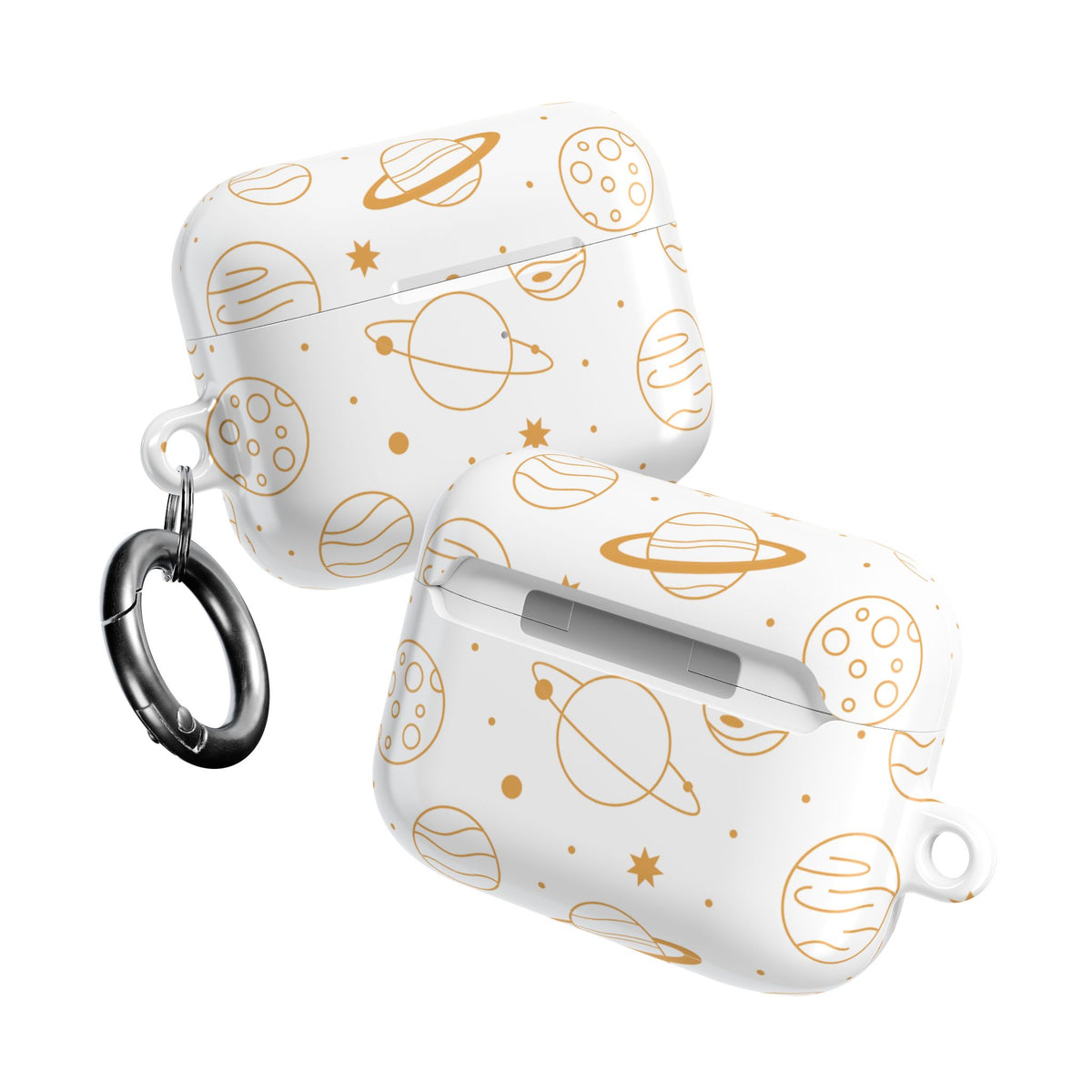 Celestial Planet AirPod Case | Cute Stars & Planets Protective Earbud Cover | Glossy Case |