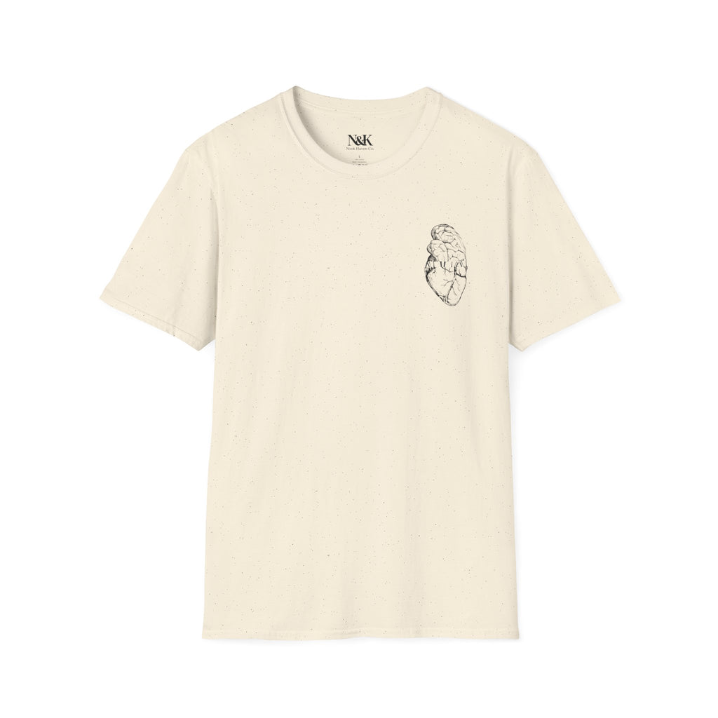 Brain & Heart T-Shirt | Anatomical Men's Graphic Tee |