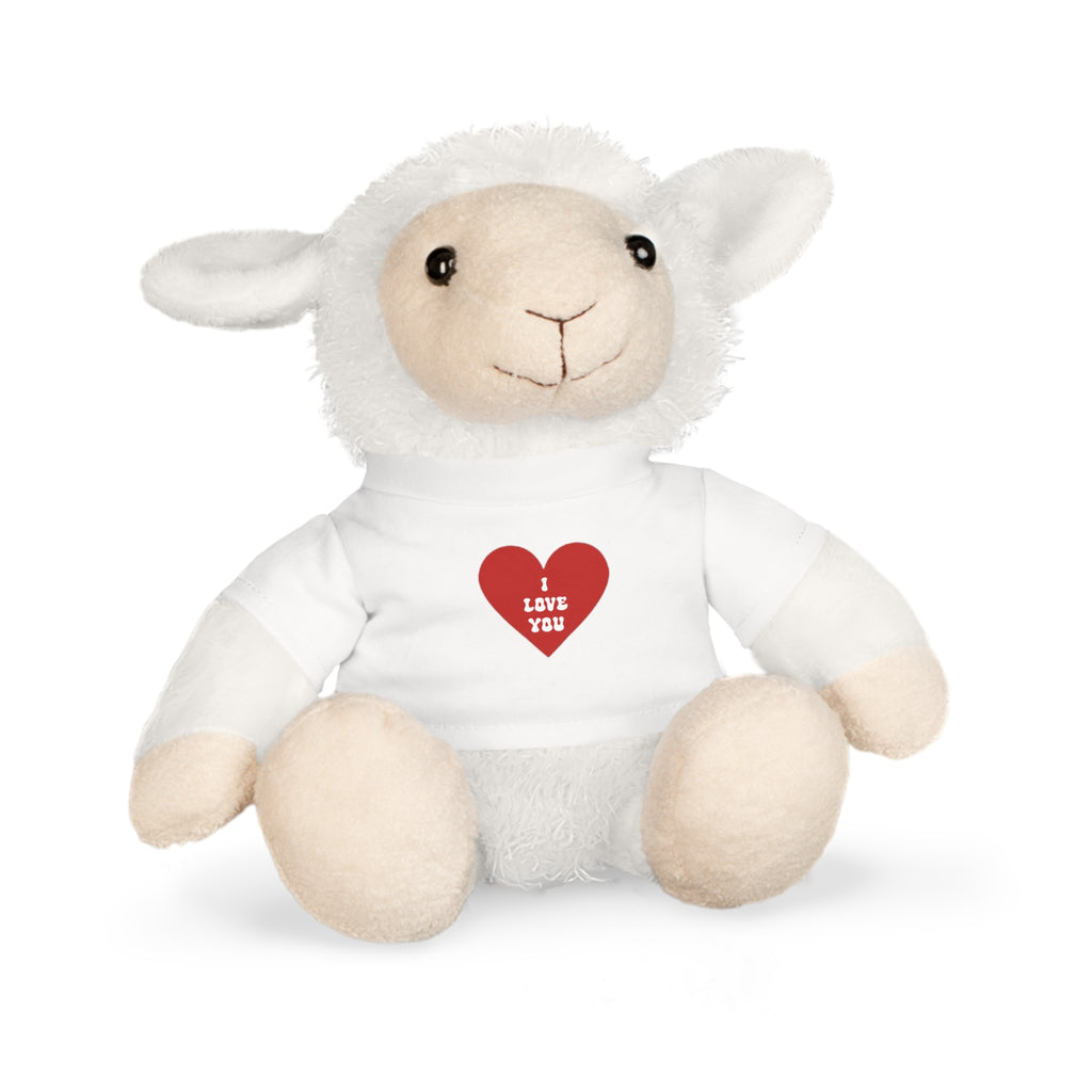 Peluche "Je t'aime" en forme de cœur