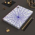 Spider Web Hardcover Journal | Blue, White & Red Web Notebook | Kids’ Writing & Drawing Journal |