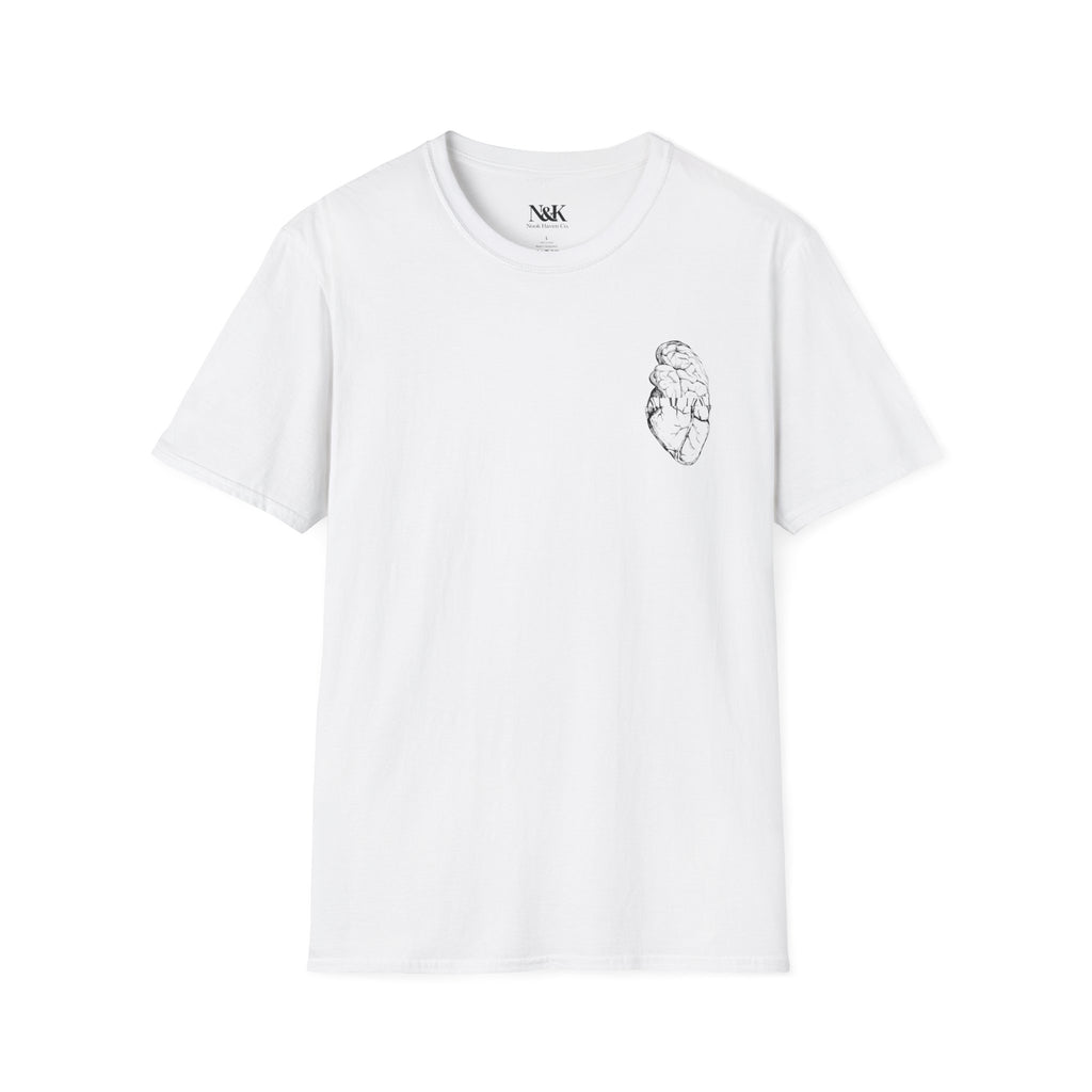 Brain & Heart T-Shirt | Anatomical Men's Graphic Tee |