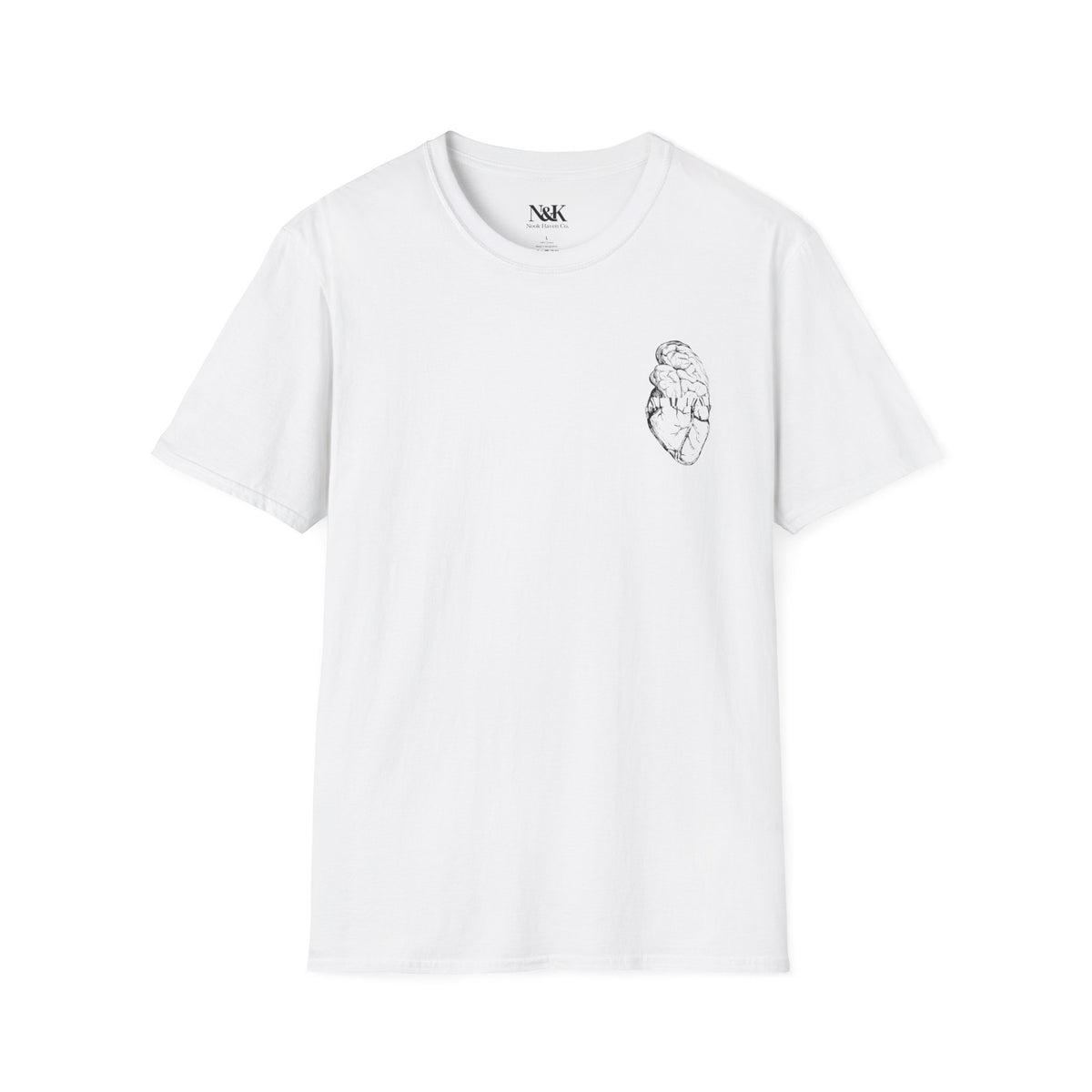 Brain & Heart T-Shirt | Anatomical Men's Graphic Tee |