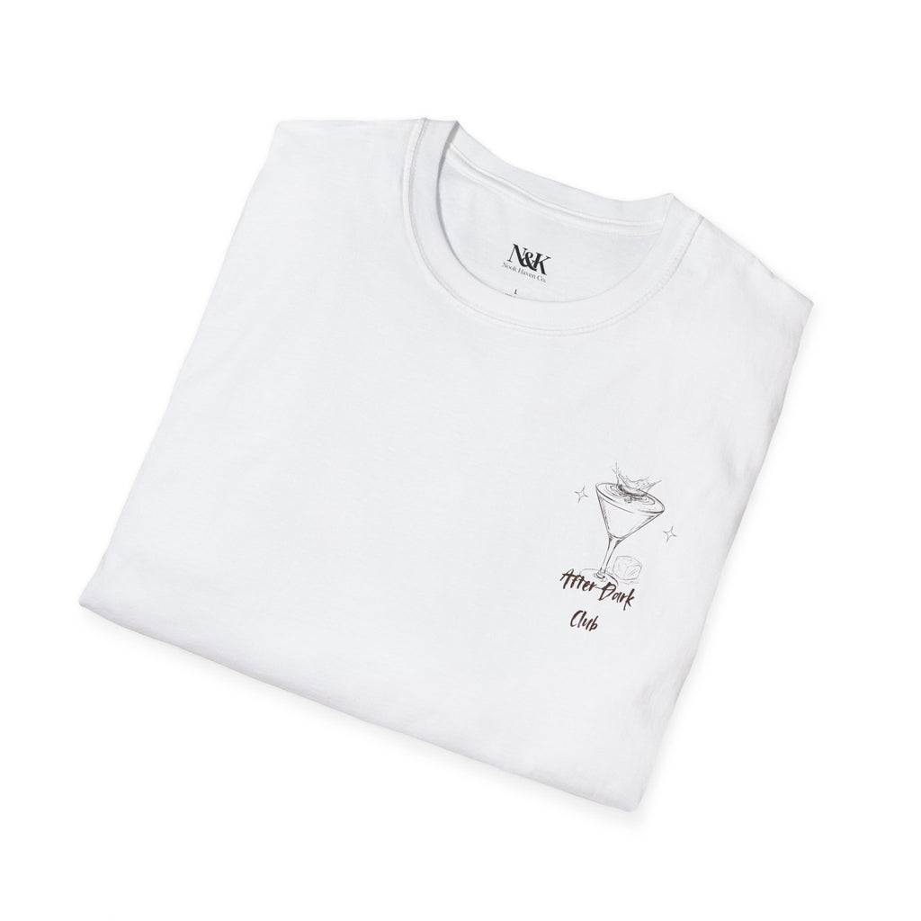 After Dark Club T-Shirt | Minimal Espresso Martini Graphic Unisex Tee |