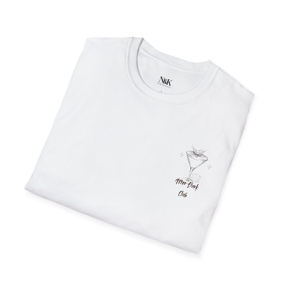 After Dark Club T-Shirt | Minimal Espresso Martini Graphic Unisex Tee |