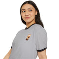 Iced Coffee & Sunshine Ringer Tee | Retro Coffee Graphic T-Shirt | Unisex