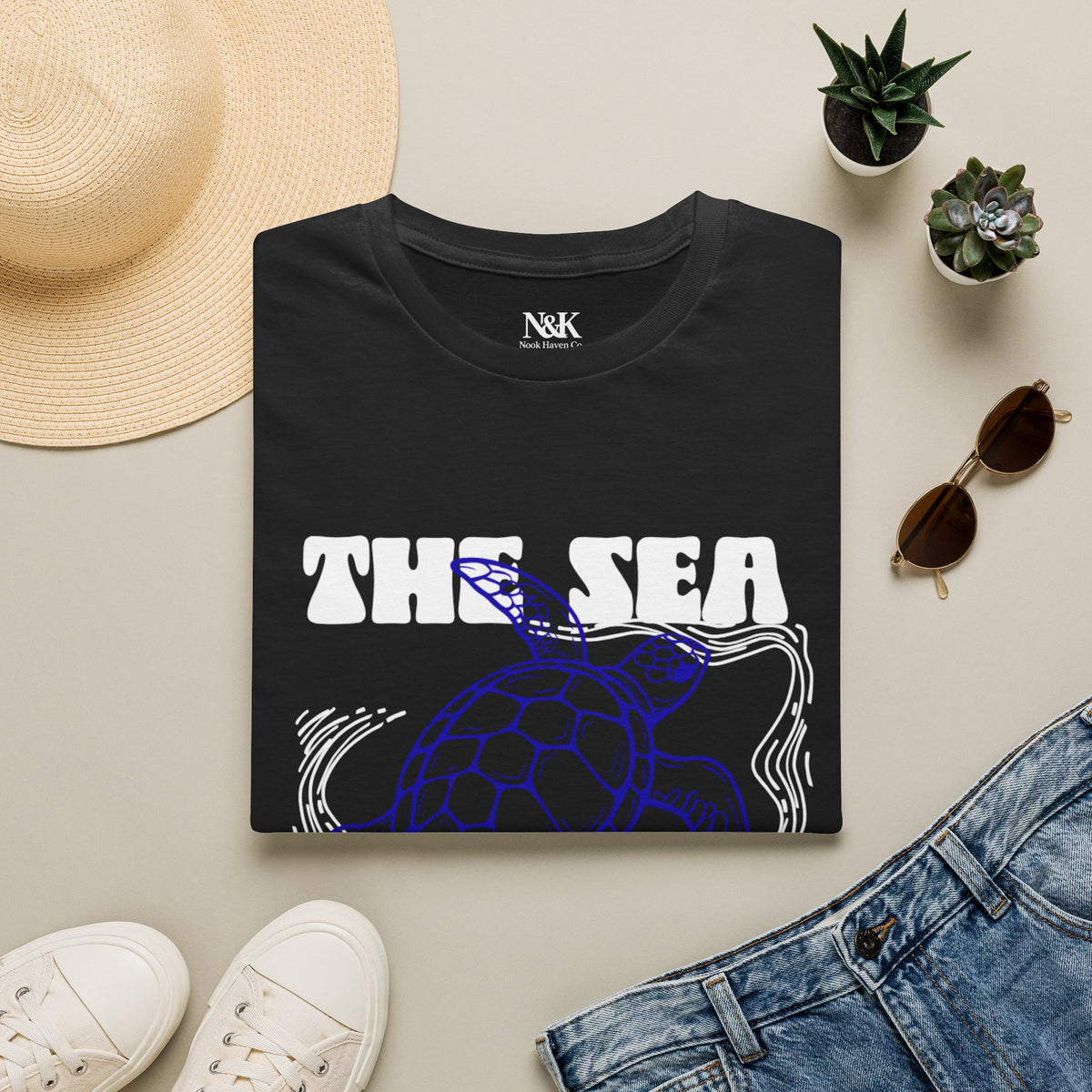 Sea Turtle Coastal Women’s T-Shirt | Ocean-Inspired Graphic Tee |