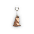 Porte-clés Loutre en Peluche Mignonne | Mini Breloque de Sac Double Face Animal | Cadeau Porte-clés Loutre Doux |