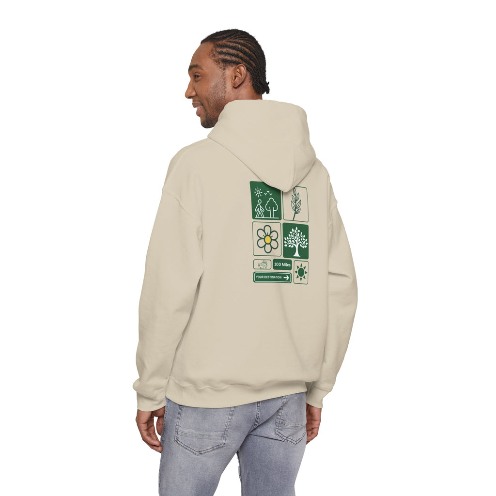 Wild at Heart Nature Hoodie | Botanical Outdoor Sweatshirt | Unisex