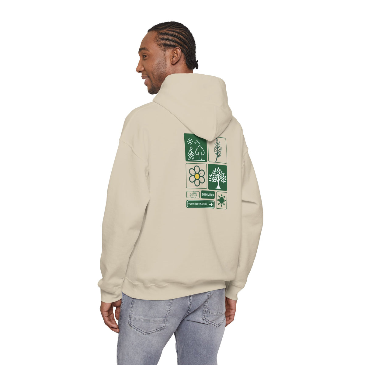 Wild at Heart Nature Hoodie | Botanical Outdoor Sweatshirt | Unisex