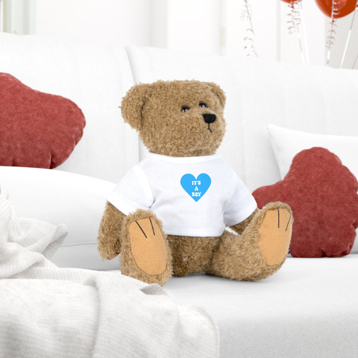 Ourson en peluche C'est un garçon | Annonce de naissance | Cadeau de baby shower |