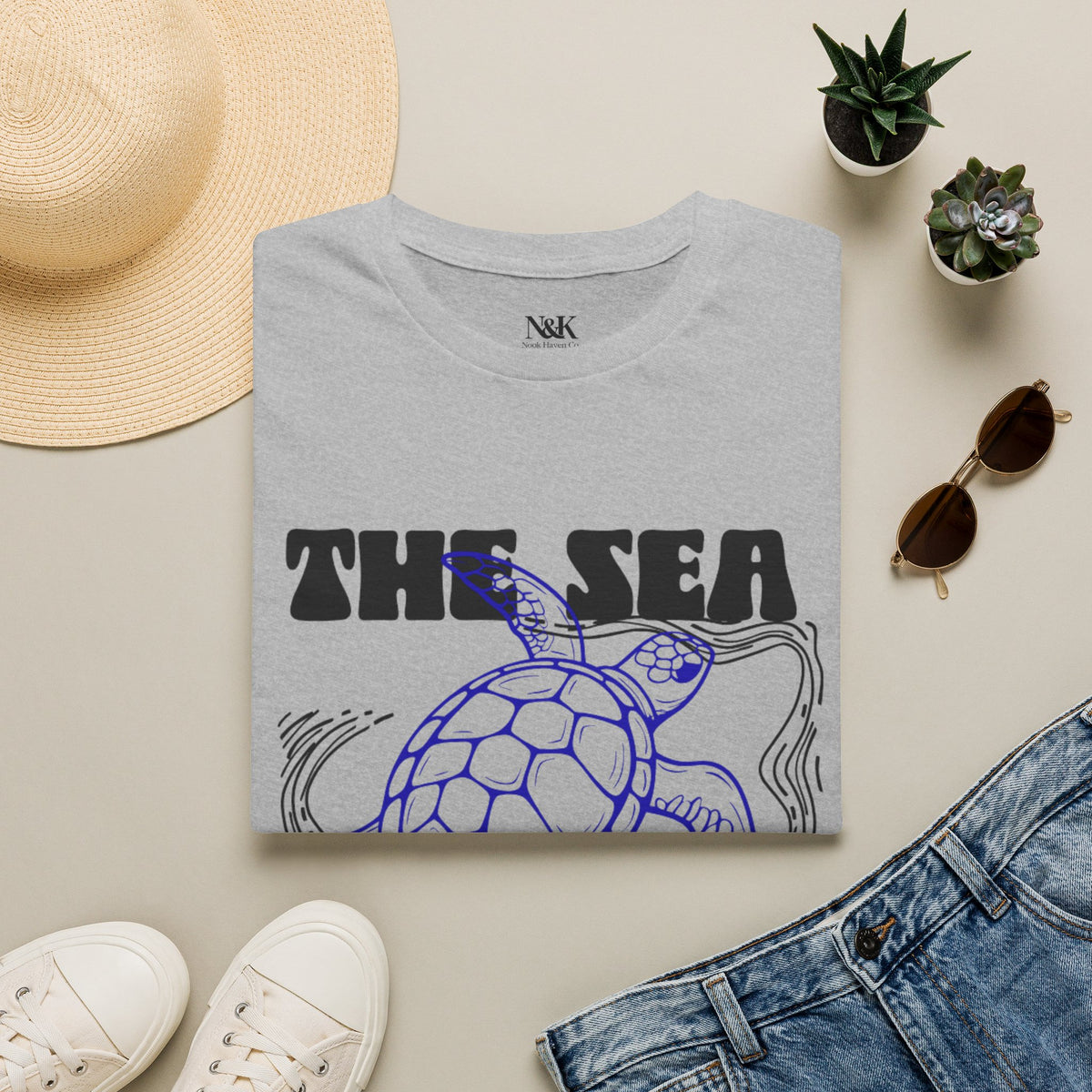 Sea Turtle Coastal Women’s T-Shirt | Ocean-Inspired Graphic Tee |