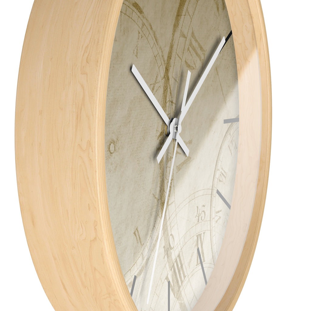 Vintage Timepiece Wall Clock | Antique Roman Numeral Design |