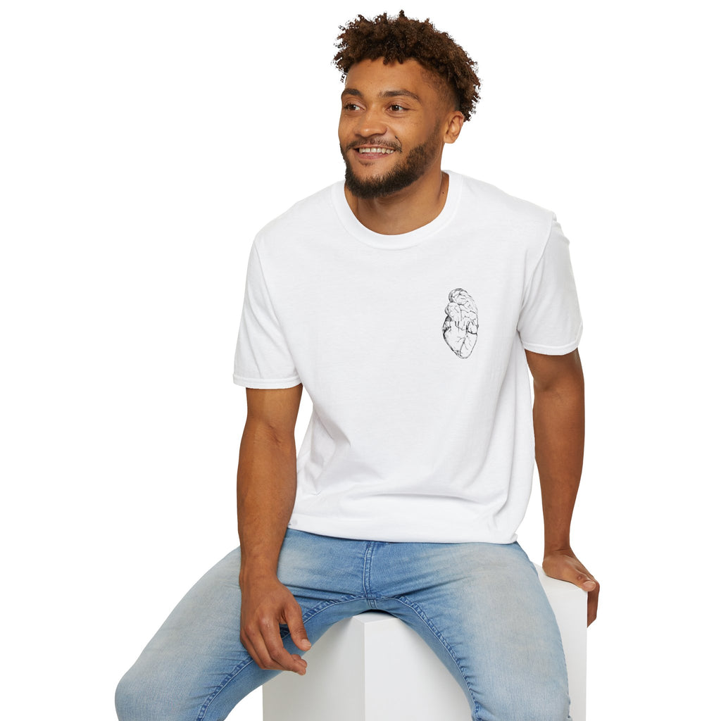 Brain & Heart T-Shirt | Anatomical Men's Graphic Tee |