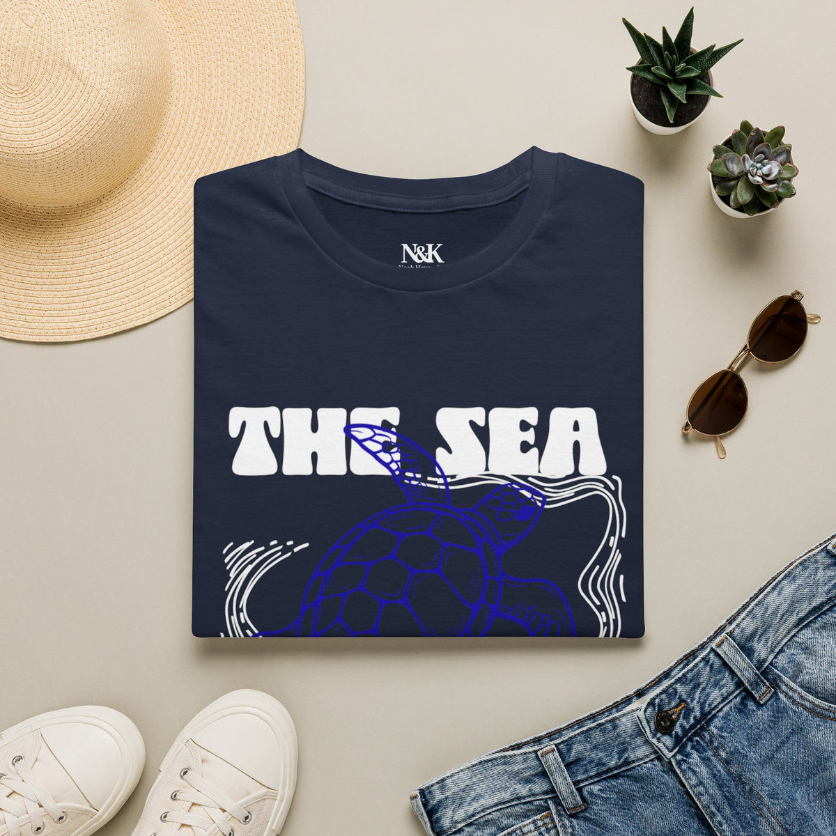 Sea Turtle Coastal Women’s T-Shirt | Ocean-Inspired Graphic Tee |