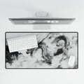 Ink Dragon Gaming/Work Desk Mat | Black & White Japanese Art |
